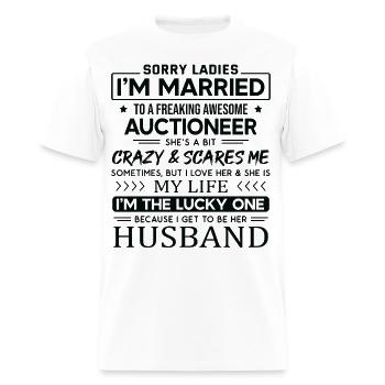 Auctioneer Funny Saying For Husband - Men's T-Shirt - white - Front - Jose (178cm)