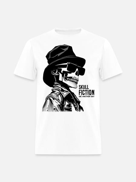 Skull Fiction Skeleton Art - Men's T-Shirt - white