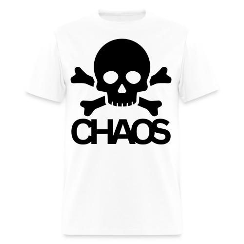 CHAOS Skull Bones - Vintage Punk Rock - Men's T-Shirt