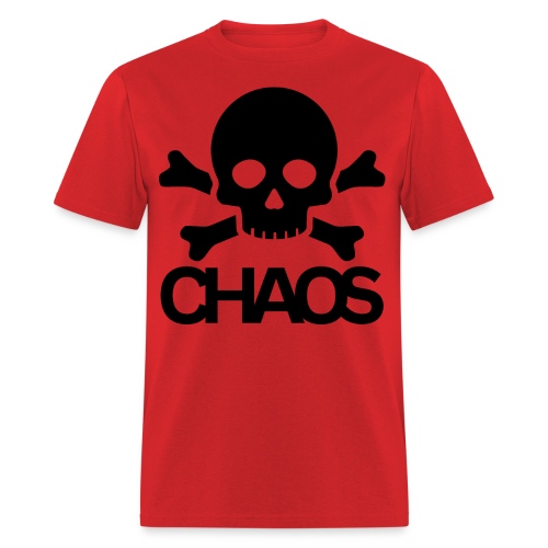 CHAOS Skull Bones - Vintage Punk Rock - Men's T-Shirt