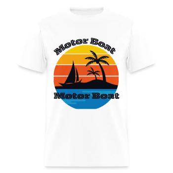 MOTOR BOAT - Men's T-Shirt - white - Front - Jose (178cm)