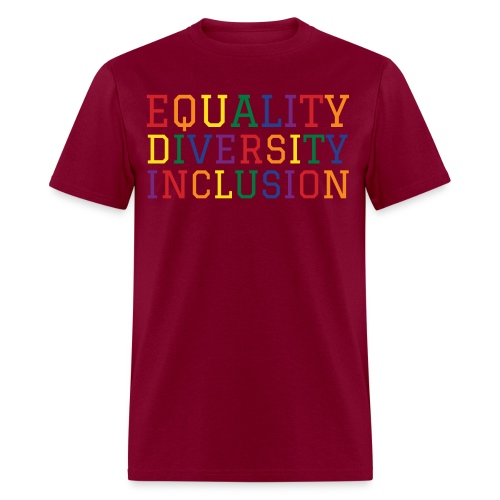 Equality Diversity Inclusion, LGBT Pride Rainbow - Men's T-Shirt