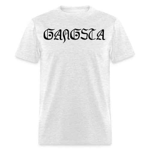 GANGSTA , gothic letters (in black letters) - Men's T-Shirt