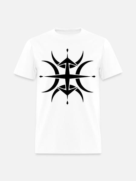 Tribal Compass Crop Circle - Men's T-Shirt - white
