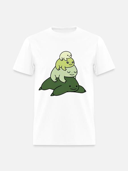 Pastel Stack Frog - Men's T-Shirt - white