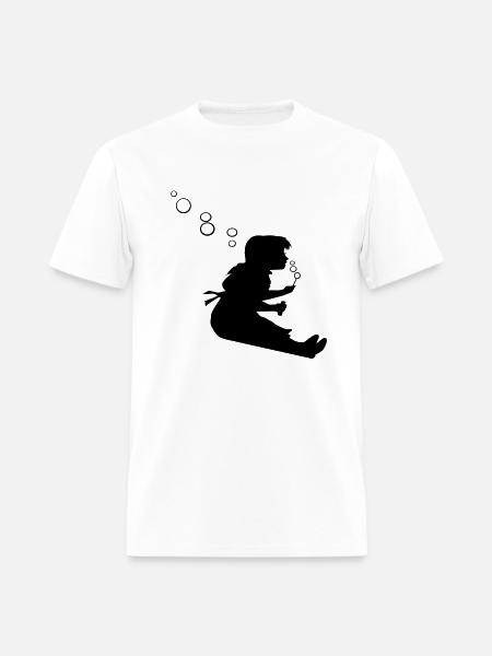 BUBBLE GIRL - Men's T-Shirt - white
