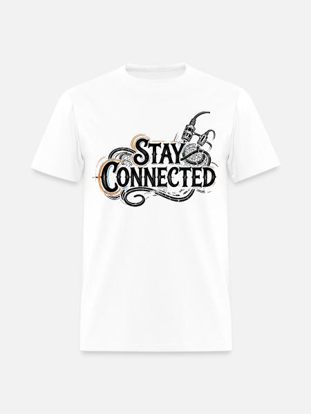 Stay Connected - Men's T-Shirt - white