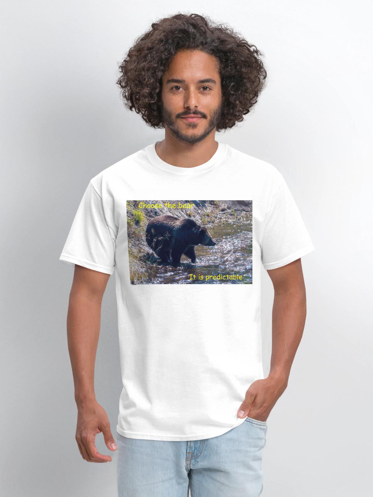 Choose The Bear - Men's T-Shirt - white - Front - Jose (178cm)