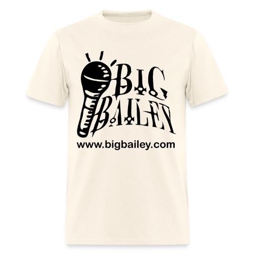 BIG Bailey LOGO and Website Black Artwork - Men's T-Shirt