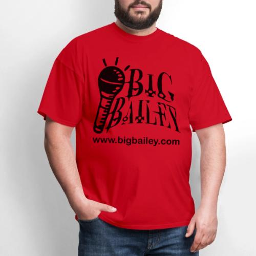 BIG Bailey LOGO and Website Black Artwork - Men's T-Shirt