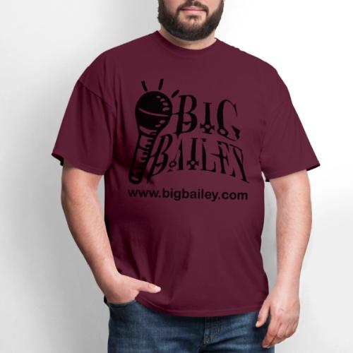 BIG Bailey LOGO and Website Black Artwork - Men's T-Shirt