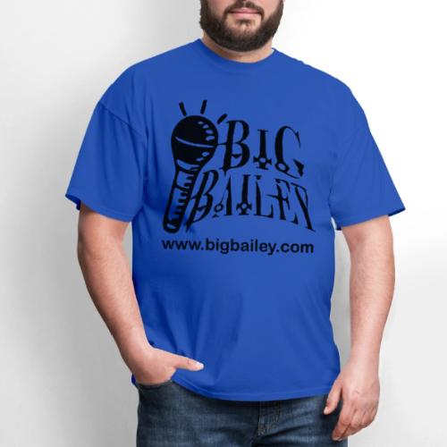 BIG Bailey LOGO and Website Black Artwork - Men's T-Shirt