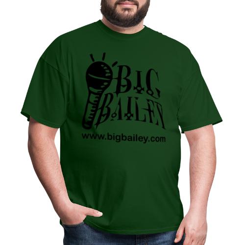 BIG Bailey LOGO and Website Black Artwork - Men's T-Shirt