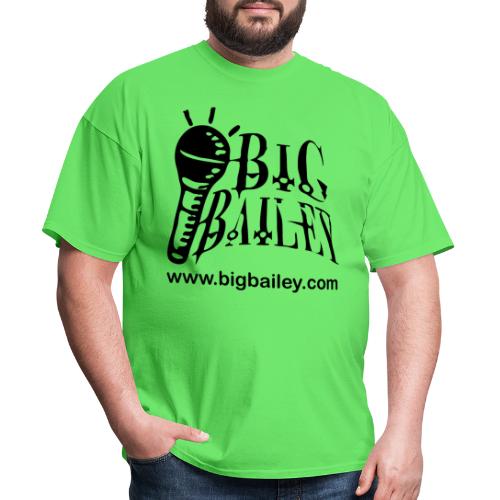 BIG Bailey LOGO and Website Black Artwork - Men's T-Shirt