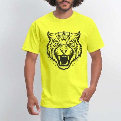 Wild Tiger Fashion, the fury of the feline tiger. - Men's T-Shirt