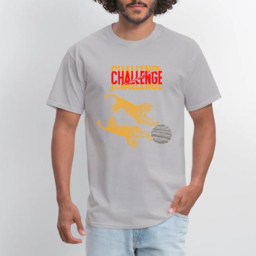 Double tiger fashion, jungle feline animals. - Men's T-Shirt