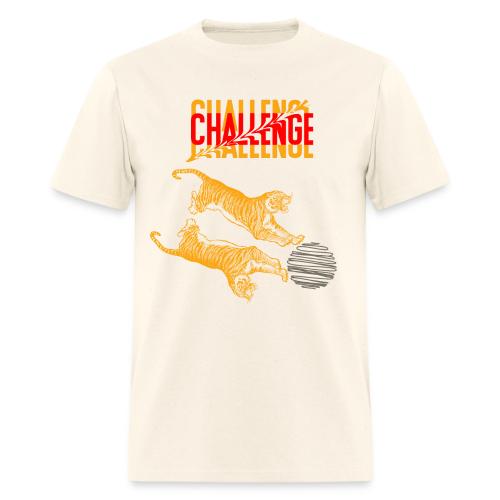 Double tiger fashion, jungle feline animals. - Men's T-Shirt