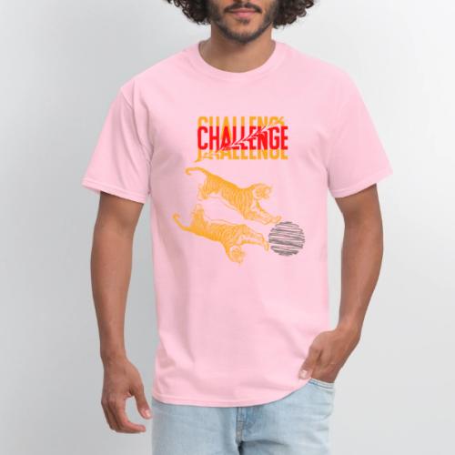 Double tiger fashion, jungle feline animals. - Men's T-Shirt