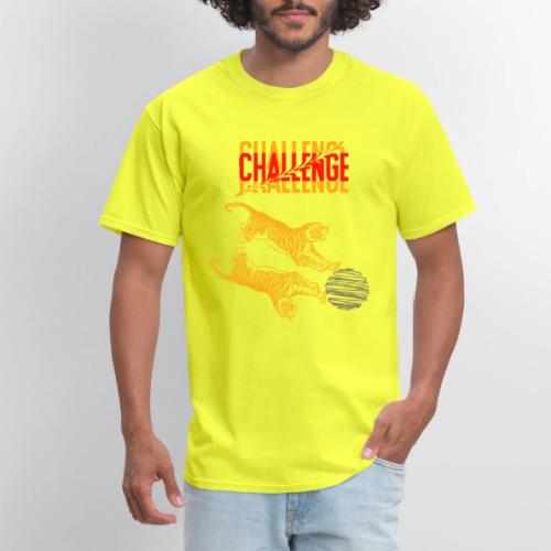 Double tiger fashion, jungle feline animals. - Men's T-Shirt
