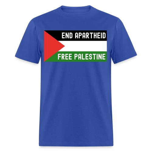 End Apartheid Free Palestine, Flag of Palestine - Men's T-Shirt