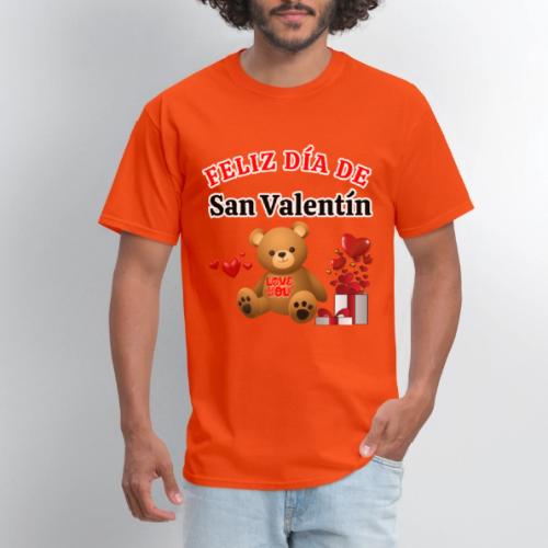 Valentine's Day Celebration Bears Love Hearts. - Men's T-Shirt