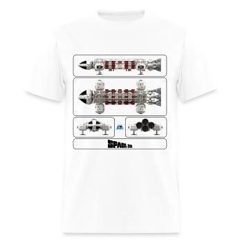 Space 1999 - Men's T-Shirt - white - Front - Jose (178cm)