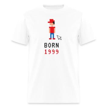 BORN 1999 - Men's T-Shirt - white - Front - Jose (178cm)