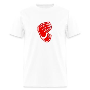 Factissimo Logo Fill - Men's T-Shirt - white - Front - Jose (178cm)