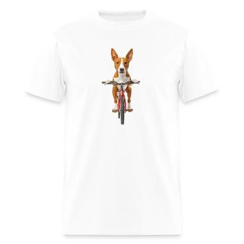 Basenji - Men's T-Shirt - white - Front - Jose (178cm)