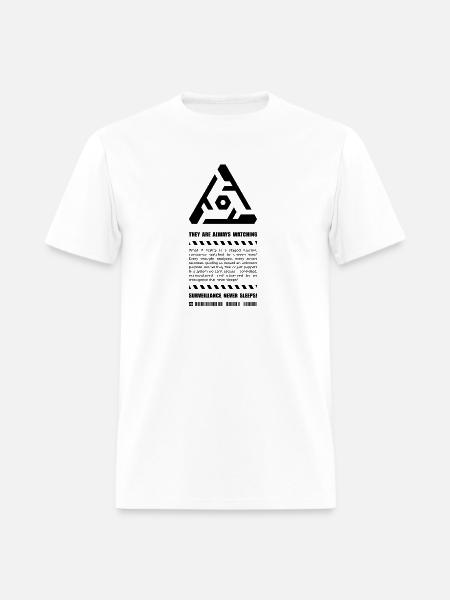 Surveillance Never Sleeps - Men's T-Shirt - white