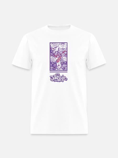 JunStyle Four Heavenly Kings Character 05 - Men's T-Shirt - white