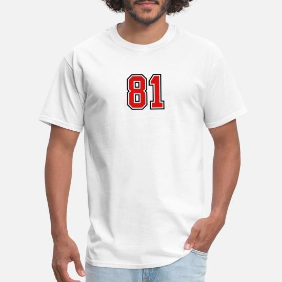 81 sports jersey football number