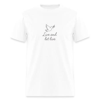 Live - Men's T-Shirt - white - Front - Jose (178cm)