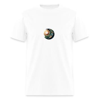 Mon and son - Men's T-Shirt - white - Front - Jose (178cm)