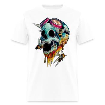 skull with honey - Men's T-Shirt - white - Front - Jose (178cm)
