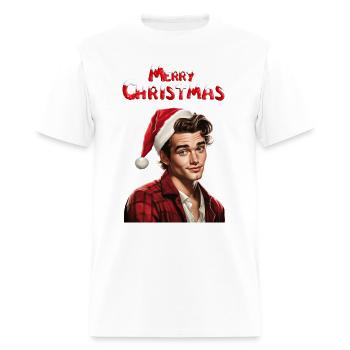 Merry Christmas Nice Cute Attractive Handsome Man - Men's T-Shirt - white - Front - Jose (178cm)