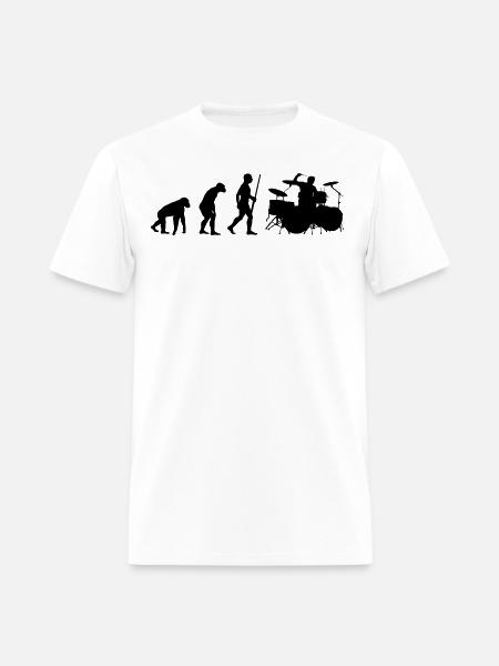 Drummer Evolution - Men's T-Shirt - white