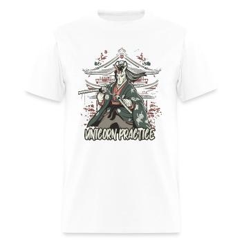 unicorn practice - Men's T-Shirt - white - Front - Jose (178cm)