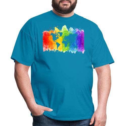 Pride Rainbow Map World - Men's T-Shirt