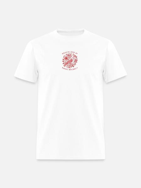 Radicalized-by-basic-decency - Men's T-Shirt - white