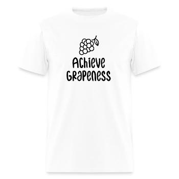 Achieve Grapeness - Men's T-Shirt - white - Front - Jose (178cm)