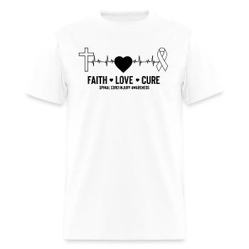 Hilarious Spinal Cord Injury Awareness Sickness - Men's T-Shirt - white - Front - Jose (178cm)
