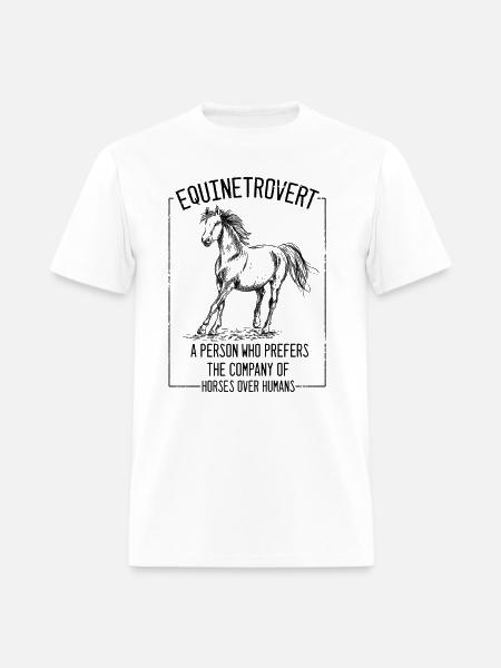 Hilarious Equestrian Horseman Horseback Riding - Men's T-Shirt - white