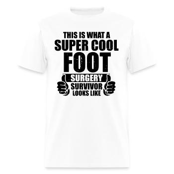 Hilarious Injured Person Hurt Surgery Healing - Men's T-Shirt - white - Front - Jose (178cm)