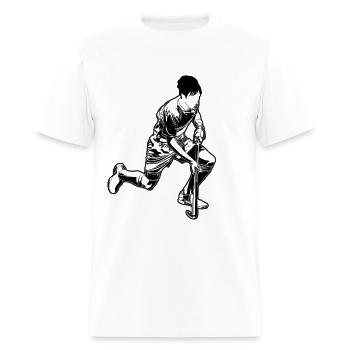 Joueur de hockey sur gazon - T-shirt Homme - blanc - Devant - Jose (178cm)