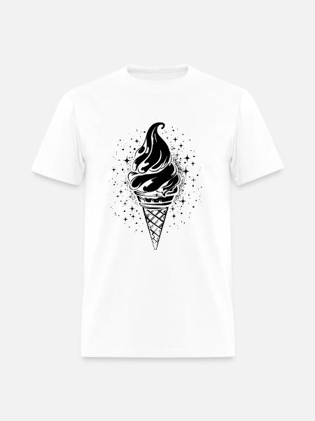 Ice Cream Cone Graphic - Men's T-Shirt - white