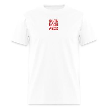 beat your fear - Men's T-Shirt - white - Front - Jose (178cm)