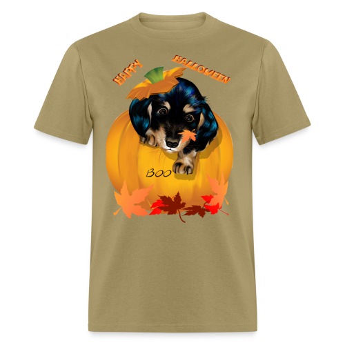 Halloween Dashund Puppy-Boo - Men's T-Shirt