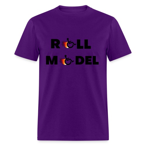 Roll model in a wheelchair, for wheelchair users - Men's T-Shirt