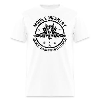Mobile Infantry Crest - Men's T-Shirt - white - Front - Jose (178cm)